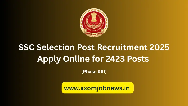 SSC Selection Post Recruitment 2025 – Apply Online for 2423 Posts